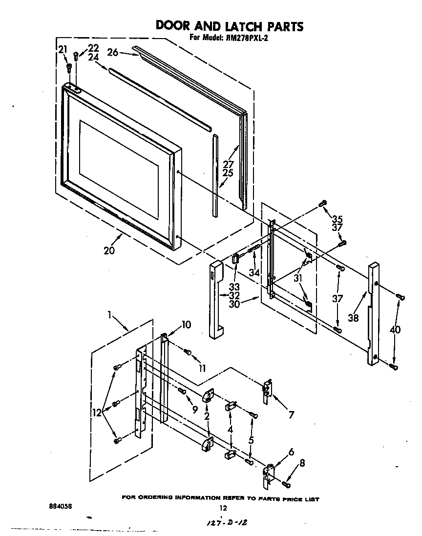 Door and latch