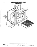 Cabinet and hinge