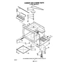 Whirlpool RM275PXL2 cabinet and stirrer diagram