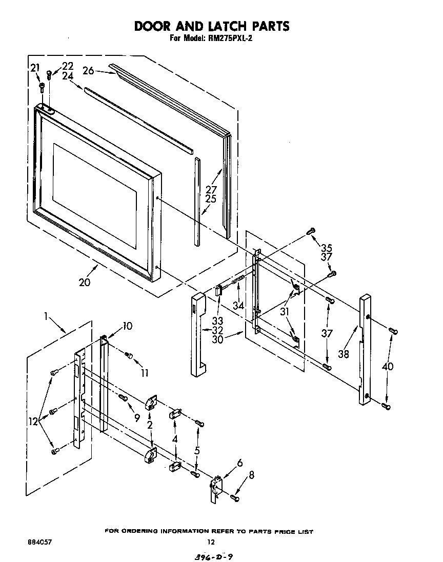 Door and latch