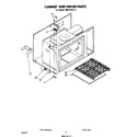 Whirlpool RM275PXL2 cabinet and hinge diagram
