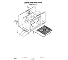 Whirlpool RM275PXL2 cabinet and hinge diagram
