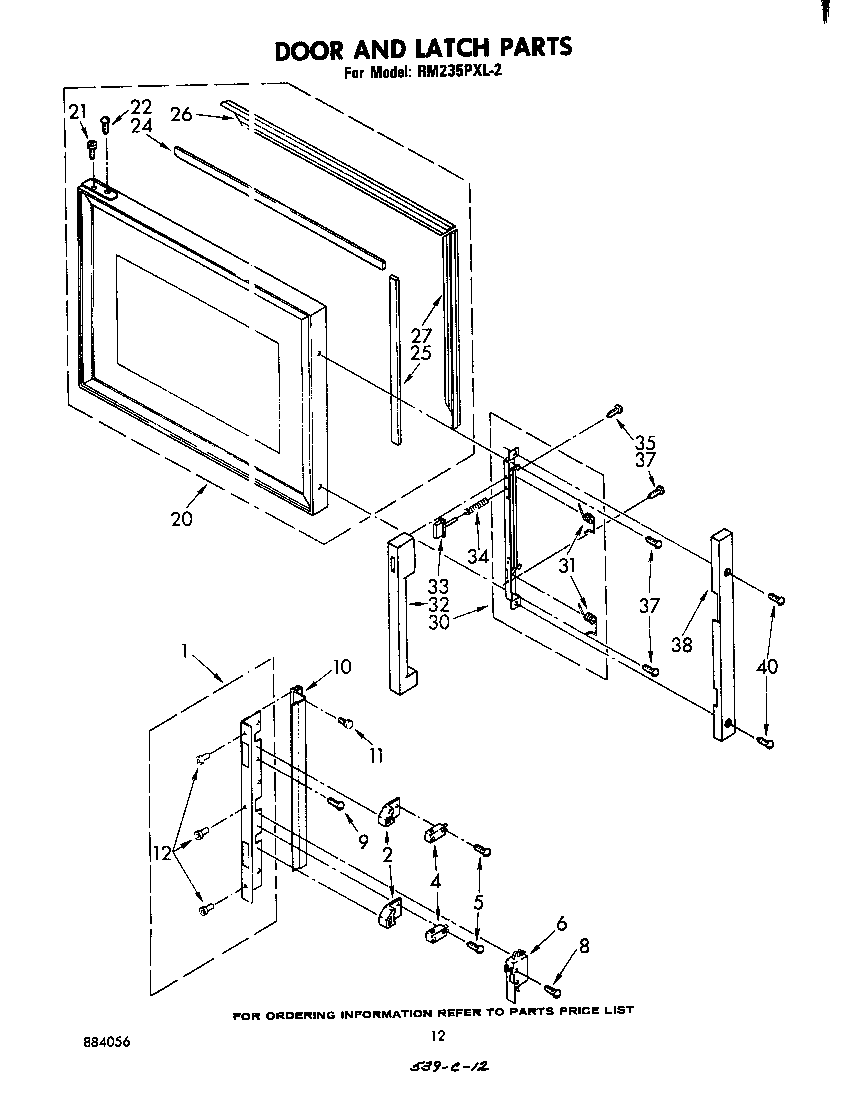 DOOR AND LATCH