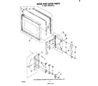 Whirlpool RM235PXL2 door and latch diagram
