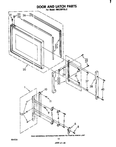 Door and latch