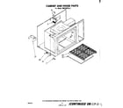 Whirlpool RM235PXL2 cabinet and hinge diagram