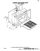 Cabinet and hinge