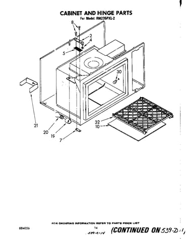 Cabinet and hinge