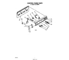 Whirlpool RJE3000W9 control panel diagram