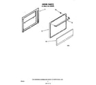 Whirlpool RJE3000W9 door diagram