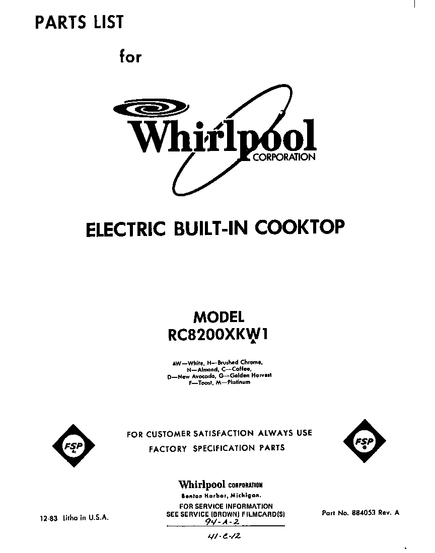 Cover page