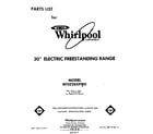Whirlpool RF302BXPW0 front cover diagram