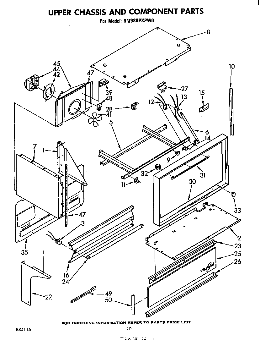 UPPER CHASSIS AND COMPONENT