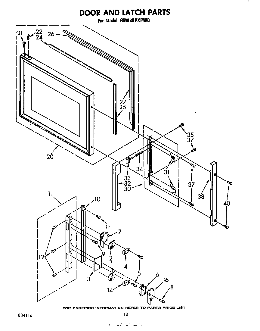 DOOR AND LATCH