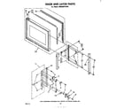 Whirlpool RM988PXPW0 door and latch diagram