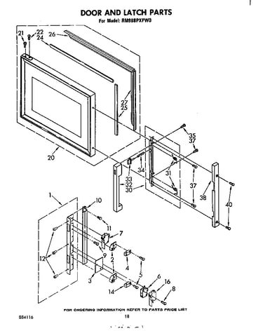 Door and latch