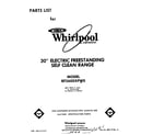 Whirlpool RF3600XPW0 front cover diagram