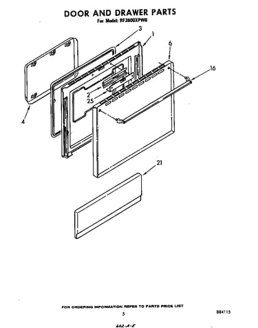 Door and drawer