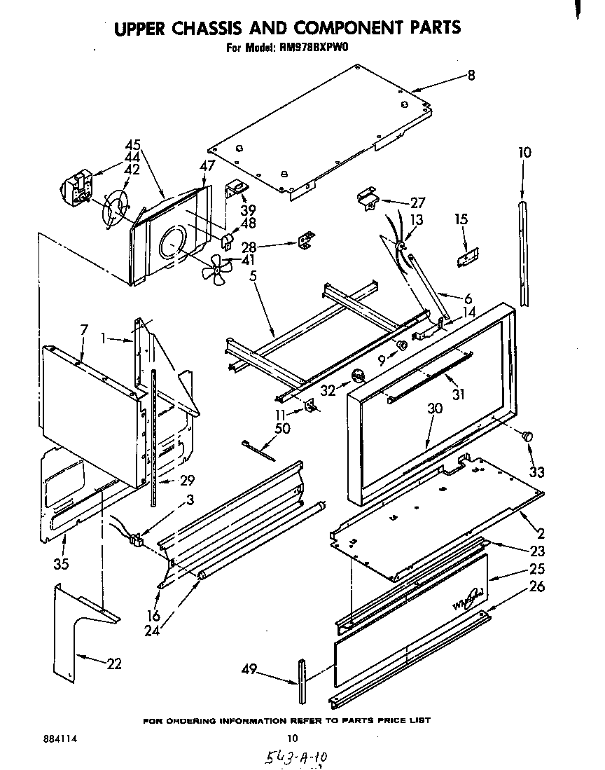 UPPER CHASSIS AND COMPONENT