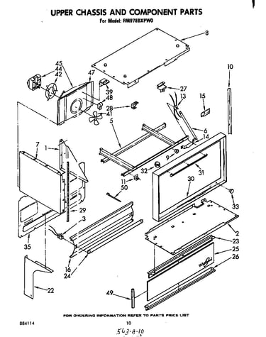 Upper chassis and component