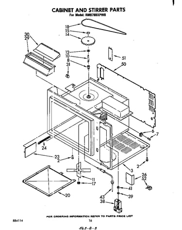 Cabinet and stirrer
