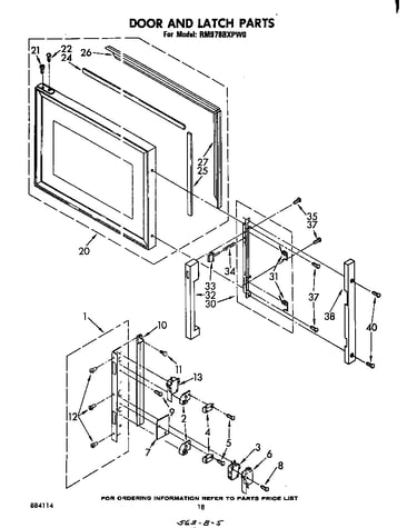 Door and latch