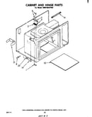 Cabinet and hinge