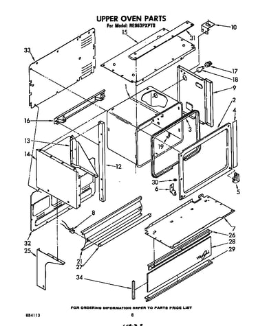 Upper oven