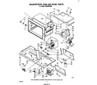 Whirlpool MH6300XM0 magnetron and air flow diagram