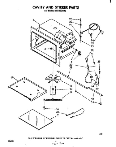Cavity and stirrer