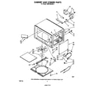 Whirlpool MW3500XM1 cabinet and stirrer diagram