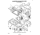 Whirlpool MH6700XM0 magnetron and air flow diagram