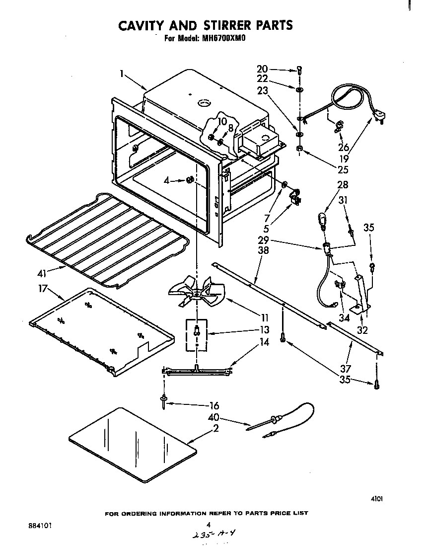 Cavity and stirrer