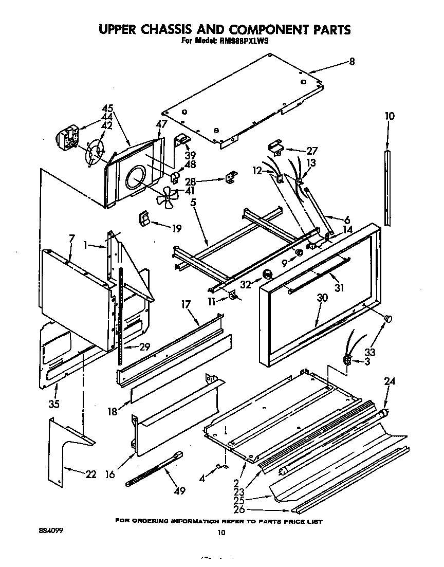 UPPER CHASSIS AND COMPONENT