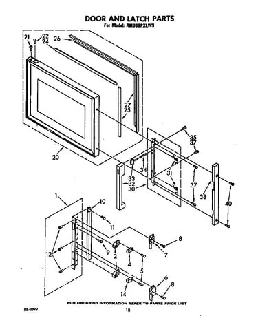 Door and latch
