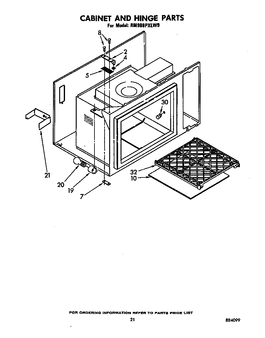 CABINET AND HINGE