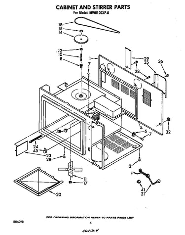 Cabinet and stirrer