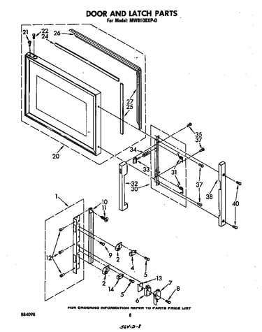Door and latch