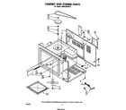 Whirlpool MW8200XP0 cabinet and stirrer diagram