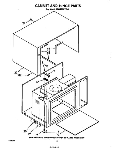 Cabinet and hinge
