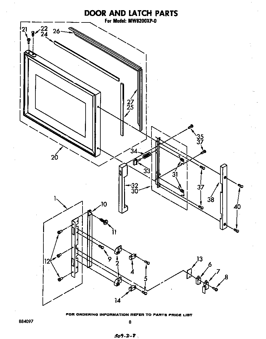 DOOR AND LATCH