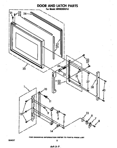 Door and latch