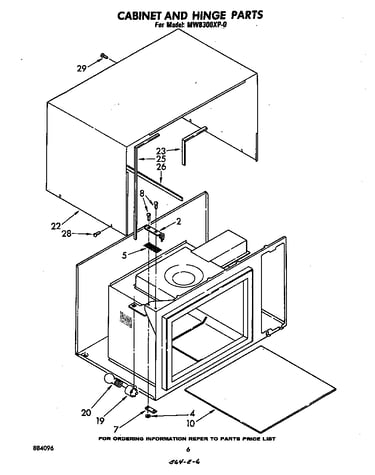 Cabinet and hinge