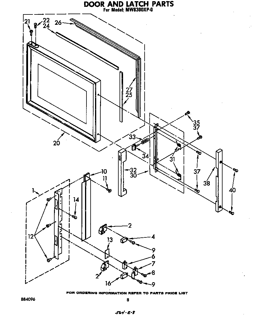 DOOR AND LATCH