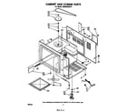 Whirlpool MW8450XP0 cabinet and stirrer diagram