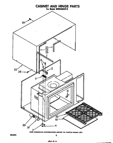 Cabinet and hinge