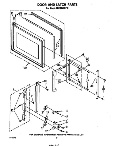 Door and latch