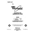 Whirlpool MW8520XP0 front cover diagram