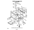 Whirlpool MW8520XP0 cabinet and stirrer diagram