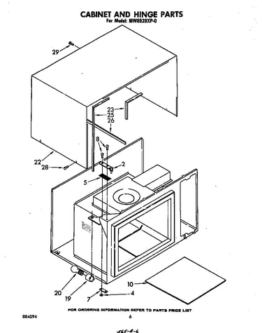 Cabinet and hinge